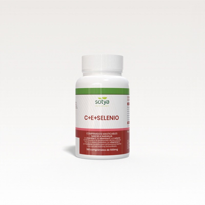 Antioxidante vitamina C,E + selenio 500mg 100 comprimidos Sotya