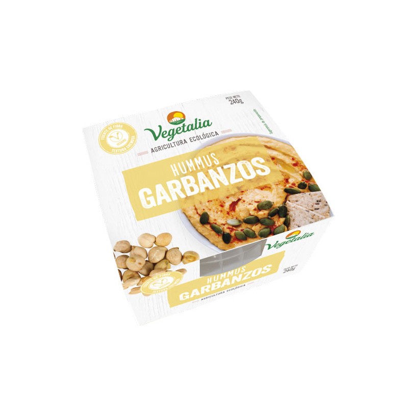 Hummus de garbanzo fresco Bio 220g Vegetalia