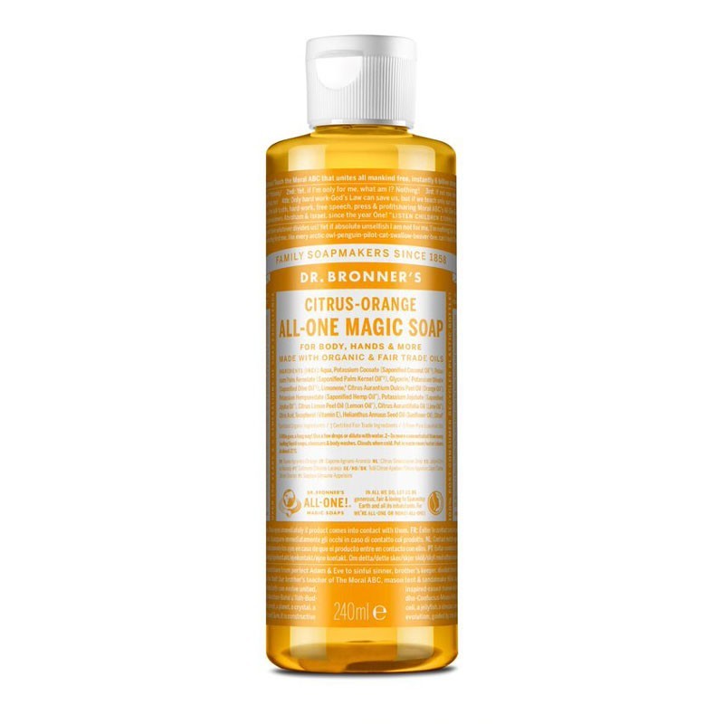 Jabon liquido citricos naranja bio 240ml Dr. Bronner's