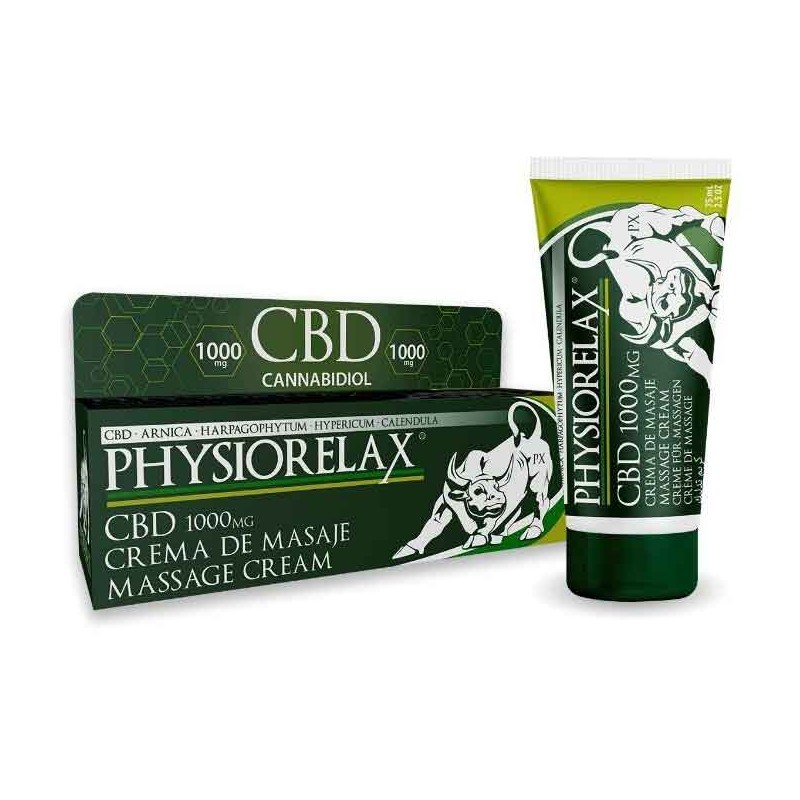 Crema de masaje CBD 1000mg 75ml Physiorelax