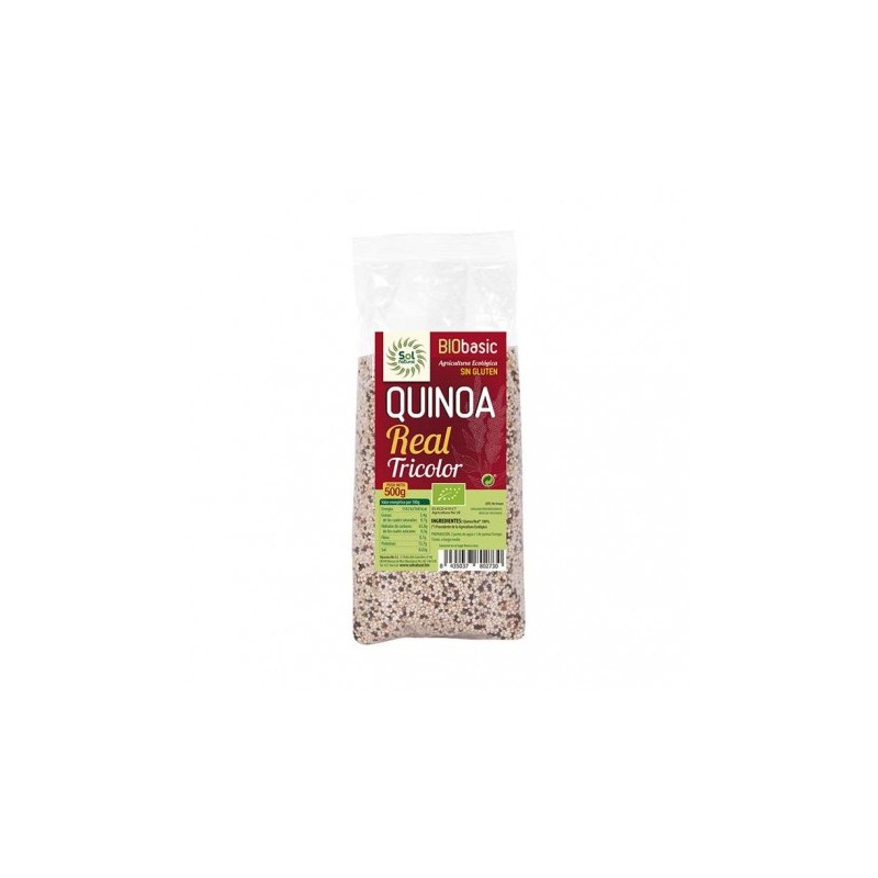 Quinoa Real tricolor sin gluten bio 500g Sol Natural