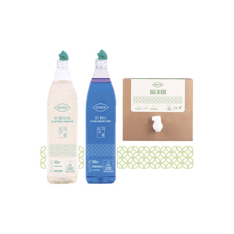 Set Green Envase vacio 1L pet Ecotech