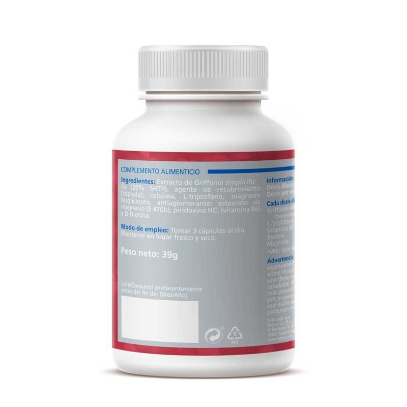 Triptofano 5HTP+B6+Biotina+Magnesio 650mg 60 capsulas Sotya