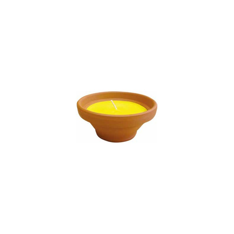 Vela Vasija Terracota Natur. 55X120 Citronela 25H ROURA AF.