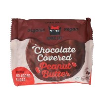 Galleta crema de cacahuete bañada chocolate Bio 12x50g Kookie Cat