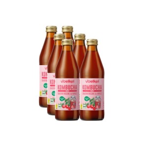 Kombucha Cereza y Menta Bio 6x330ml Voelkel