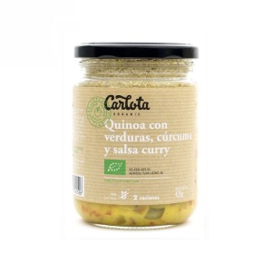 Quinoa con verduras curcuma y curry 425g Carlota Organic