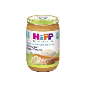 Tarrito de verdura con arroz y ternera Bio 220 g Hipp
